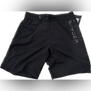 Men’s Spyder Black Swim Trunk with Pocket